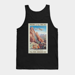 Vintage Travel Poster - Peru Tank Top